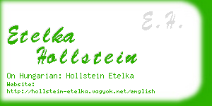 etelka hollstein business card